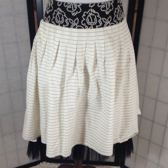 Tibi black and cream skirt - Picture 1 of 6